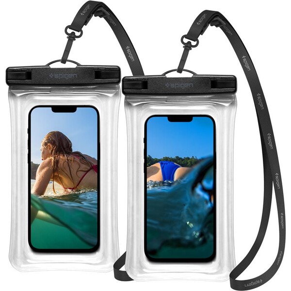 Spigen Aqua Shield Floating voděodolné pouzdro A610 2 Pack čiré