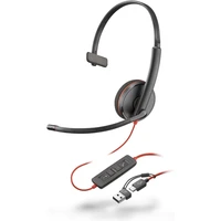 Poly Blackwire 3210 Headset + USB-C/A adaptér - Sluchátka