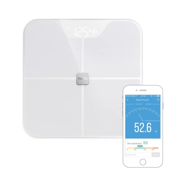 iHealth FIT HS2S chytrá váha bílá - Chytré váhy - Obrázek QAK6100301