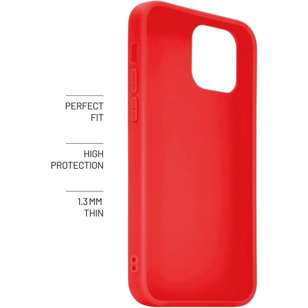 FIXED Story silikonový kryt Xiaomi Redmi Note 12 5G červený - Pouzdra - Obrázek QAR1000601