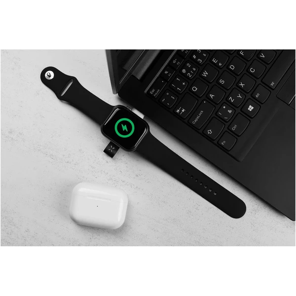 FIXED Orb magnetický nabíjecí adaptér pro Apple Watch s podporou rychlonabíjení, MFI certifikace bíl - Nabíječky - Obrázek QAV4000601