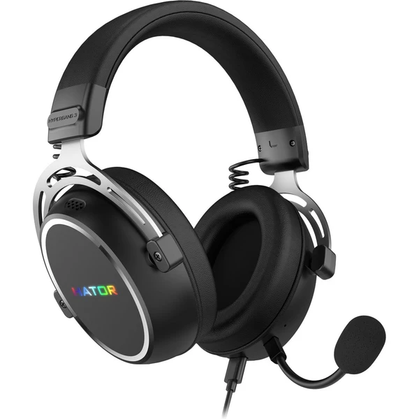 HATOR HYPERGANG 3 USB headset černý - Sluchátka - Obrázek QBAE000J01