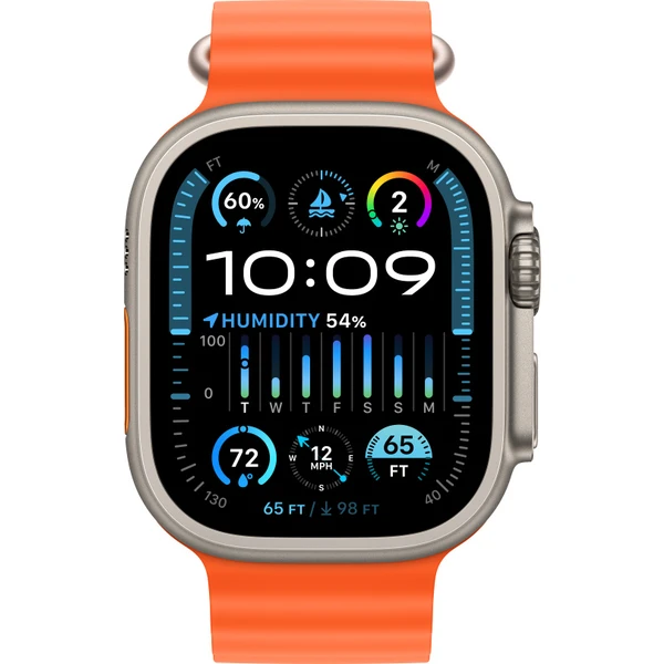 Apple Watch 49/45/44/42mm prodloužení oranžového Oceánského řemínku - Řemínky - Obrázek QBBS100501