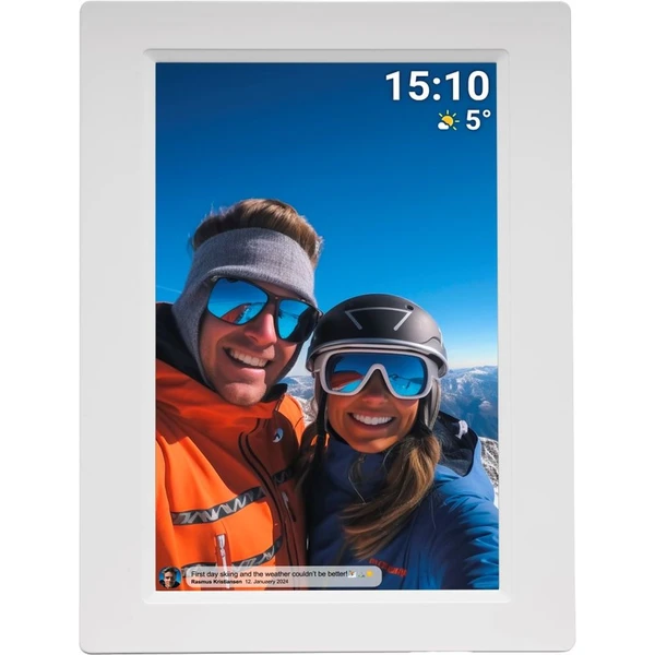 Denver PFF-1015 chytrý digitální fotorámeček s WiFi bílý - Fotorámečky - Obrázek QBIE000N01