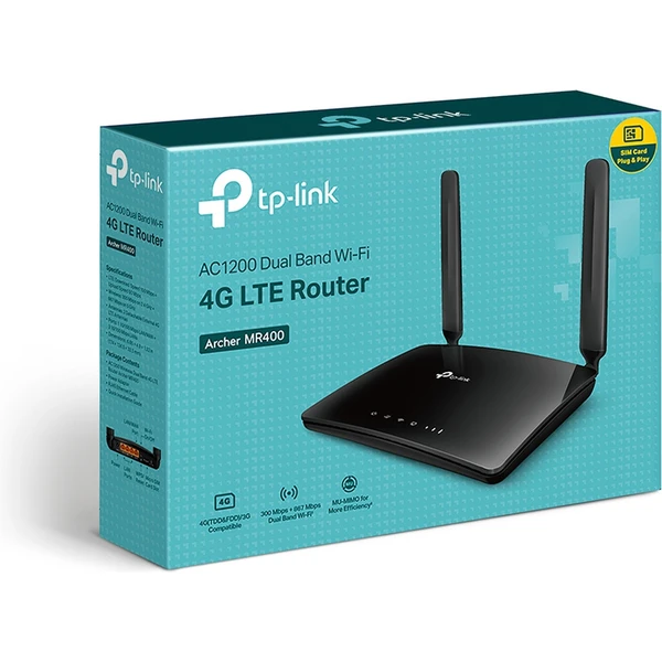 TP-Link Archer MR400 Wi-Fi 5 router černý - Routery - Obrázek QBQFF00101