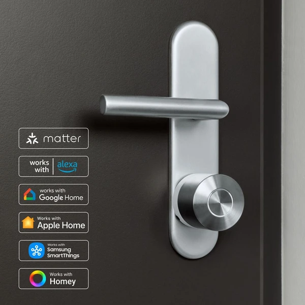 NUKI Smart Lock Ultra chytrý zámek s podporou Matter stříbrný - Chytré zámky - Obrázek QBUC000K01