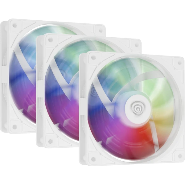 Genesis OXAL 120 ARGB bílý 3-PACK - Ventilátory pro PC - Obrázek QC4J000K01