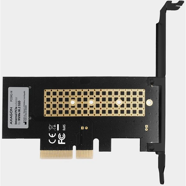 AXAGON PCEM2N PCIe x4 M.2 NVMe Mkey slot adaptér - Řadiče - Obrázek QC7HF00101