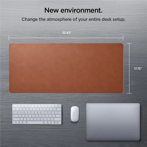 Spigen DeskPad LD302 podložka hnědá - Podložky - Obrázek QCC5000L01