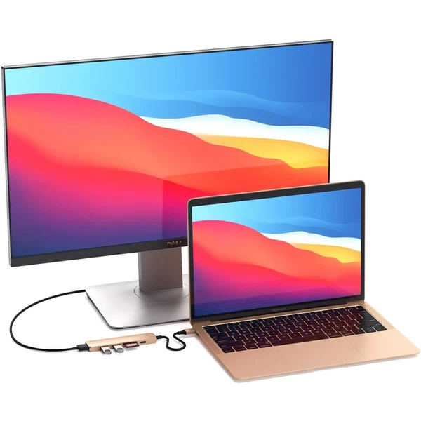 Satechi Slim Multimedia Adapter V2 zlatý - Kabely - Obrázek QCL2700301