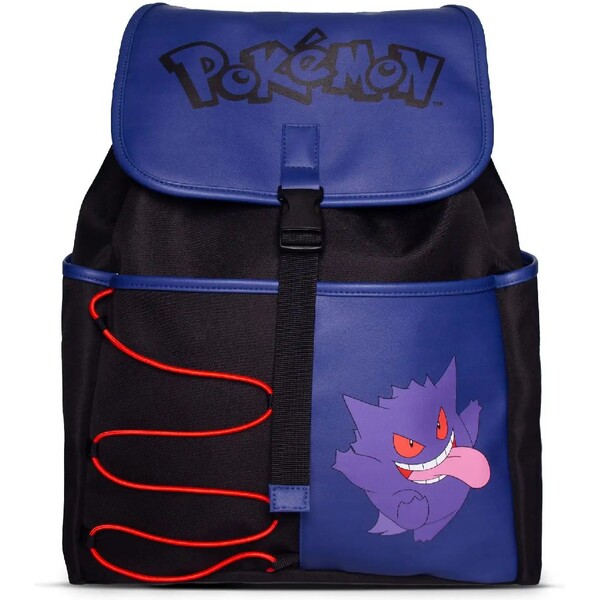 Difuzed batoh Pokémon - Gengar & Pokéball Černá / hyperfialová
