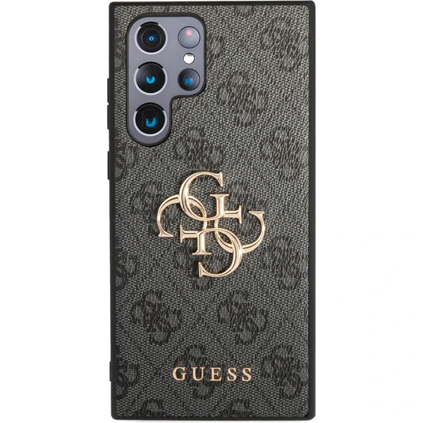 Guess PU 4G Metal Logo kryt Samsung Galaxy S23 Ultra šedý - Pouzdra - Obrázek QEIL300401