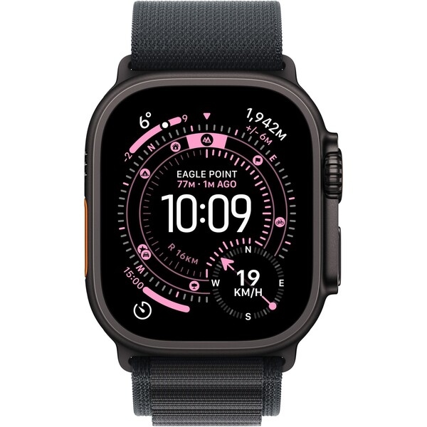Apple Watch Ultra 3 (2025) 49mm Černý titan s černým alpským tahem S