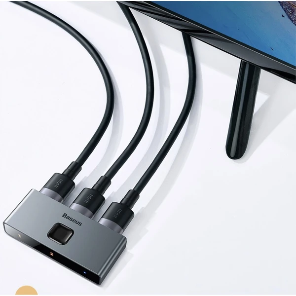 Baseus Matrix HDMI Splitter vesmírně šedý - Ostatní - Obrázek QF4HF00101