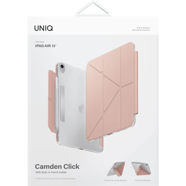UNIQ Camden Click pouzdro iPad Air 13" (2024-2026) růžové - Pouzdra - Obrázek QHD5000O01