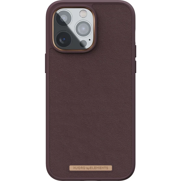 NJORD Genuine Leather Case iPhone 14 Pro Max Dark Brown - Pouzdra - Obrázek QHVG300401