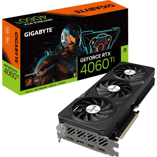 Gigabyte NVIDIA Geforce RTX 4060 Ti Gaming OC 8G DLSS 3 - Grafické karty - Obrázek QHY3G00101