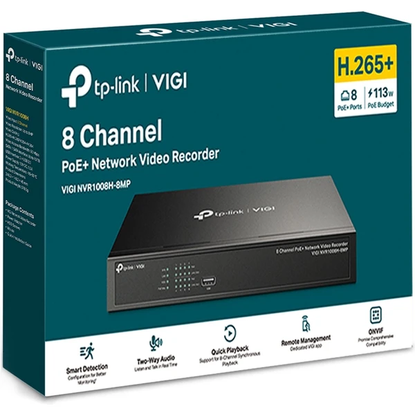 TP-Link VIGI NVR1008H-8MP síťový videorekordér - Záznamová zařízení - Obrázek QIO8G00101