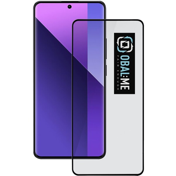 OBAL:ME 5D Tvrzené Sklo pro Xiaomi Redmi Note 13 Pro+ 5G černé