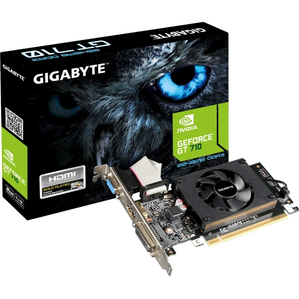 GIGABYTE NVIDIA GeForce GT 710 Ultra Durable 2 2GB - Grafické karty - Obrázek QKDI000K01
