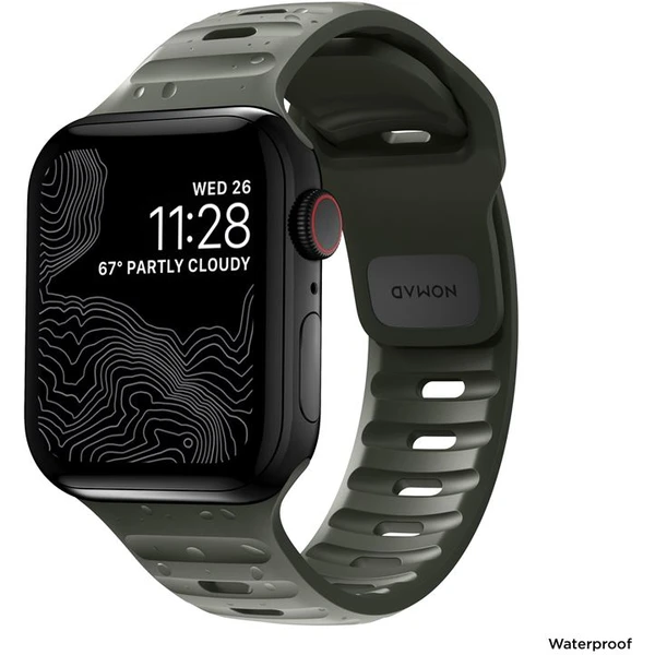 Nomad Sport Strap M/L řemínek pro Apple Watch Ultra 49/45/44/42 mm Ash Green - Řemínky - Obrázek QKNW600301