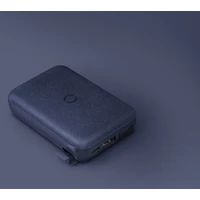 UNIQ HYDE AIR USB-C 18W PD powerbanka s bezdrátovým nabíjením 10000mAh tmavě modrá - Powerbanky