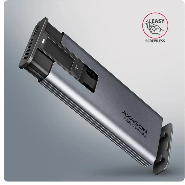AXAGON EEM2-SD2 USB-C externí box - Externí boxy - Obrázek QL9M000K01