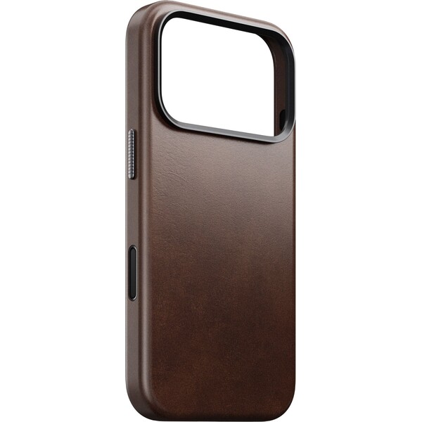 Nomad Traditional Leather Case (Horween) MagSafe kožený kryt iPhone 17 Pro Rustic Brown