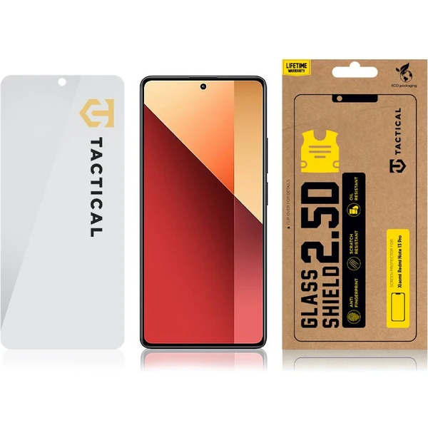 Tactical Glass Shield 2.5D sklo pro Xiaomi Redmi Note 13 Pro 4G/5G čiré - Ochranné folie a skla - Obrázek QM32000O01