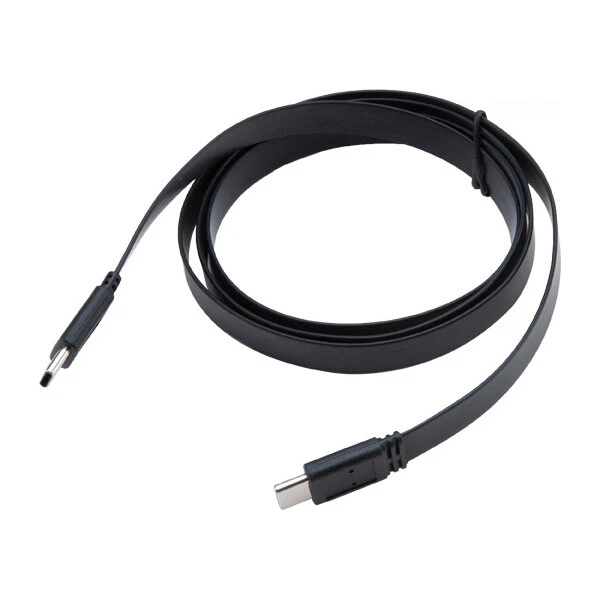 Akasa USB-C/USB-C plochý napájecí kabel 1m černý - Kabely a redukce - Obrázek QR4X600301