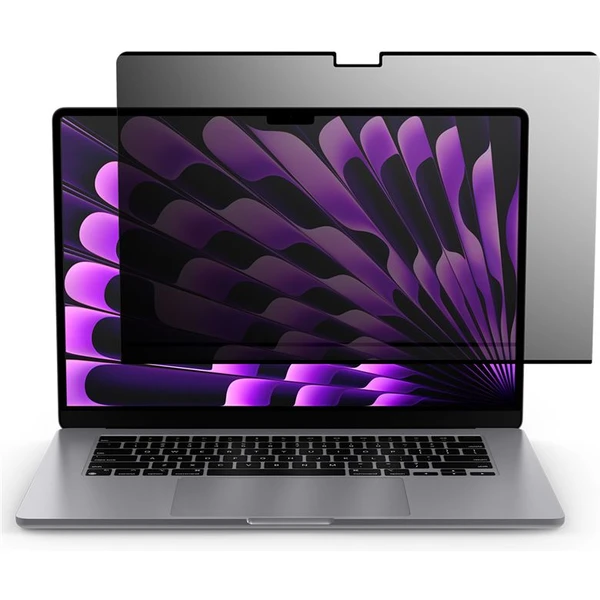 Spigen SafeView Privacy Filter ochranná fólie MacBook Air 15" M2/M3/M4 - Ochranné folie a skla - Obrázek QRN5000701
