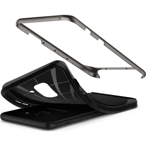 Spigen Neo Hybrid kryt Samsung Galaxy A8 (2018) šedý - Pouzdra - Obrázek QSLO000101