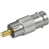 PremiumCord Cinch/Koaxial BNC redukce stříbrná - Kabely a redukce