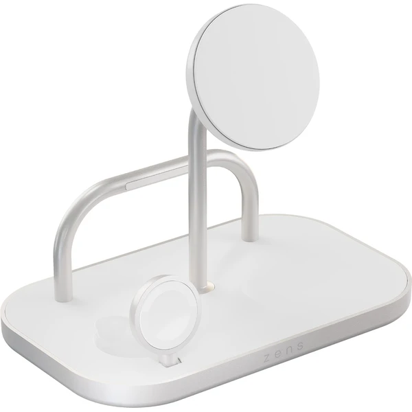 ZENS 4-in-1 MagSafe/Qi2 4v1 nabíjecí stanice (60W) stříbrná - Nabíječky - Obrázek QTFL000K01