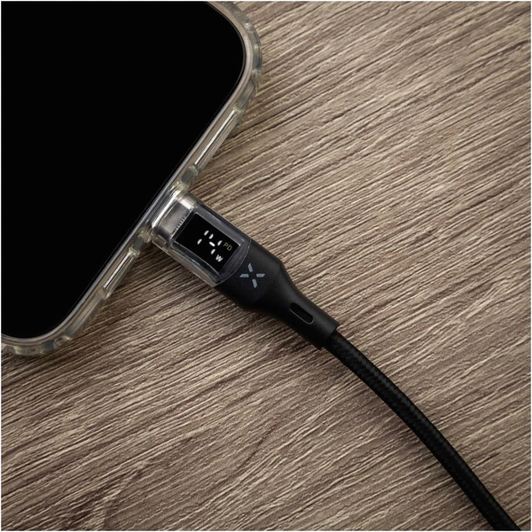 FIXED USB-C/USB-C napájecí kabel 100W 1,2m černý - Kabely a redukce - Obrázek QTM5000J01
