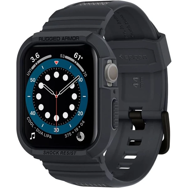 Spigen Rugged Armor Pro řemínek s pouzdrem Apple Watch 44/45mm šedý - Řemínky - Obrázek QTPJF00101