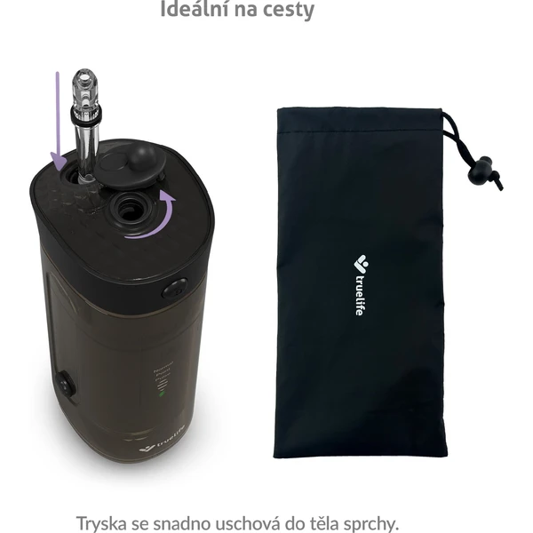 TrueLife AquaFloss Mini M50 ústní sprcha černá - Ústní sprchy - Obrázek QTUL000K01