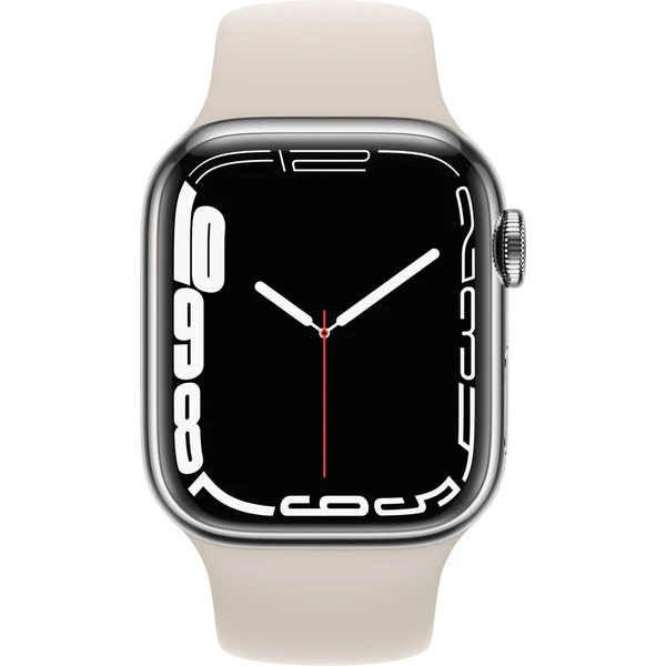 Apple Watch Series 7 Cellular 41mm ocel - Chytré hodinky - Obrázek QUZZ000501