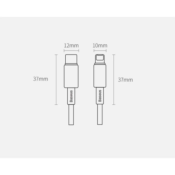 Baseus Tungsten Gold USB-C/Lightning napájecí kabel 20W 1m černý - Kabely a redukce - Obrázek QVKGF00101