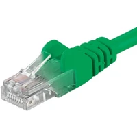 PremiumCord RJ45/RJ45 Cat5e UTP patch kabel 10m zelený - Kabely a redukce
