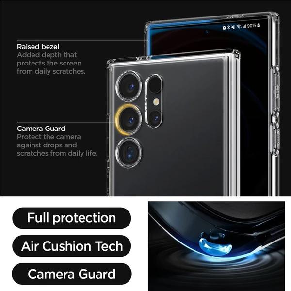Spigen Ultra Hybrid S kryt Samsung Galaxy S24 Ultra čirý - Pouzdra - Obrázek QW91000P01