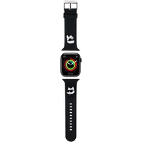 Karl Lagerfeld Karl and Choupette Head NFT řemínek Apple Watch 38/40/41 černý - Řemínky