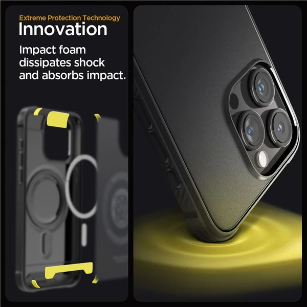 Spigen Rugged Armor MagFit iPhone 15 Pro Max matně černý - Pouzdra - Obrázek QWW8000601