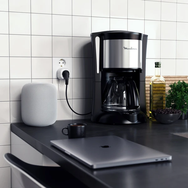 Satechi Apple Homekit Smart Outlet chytrá zásuvka (EU) bílá  - Chytré zásuvky - Obrázek QXBT000501