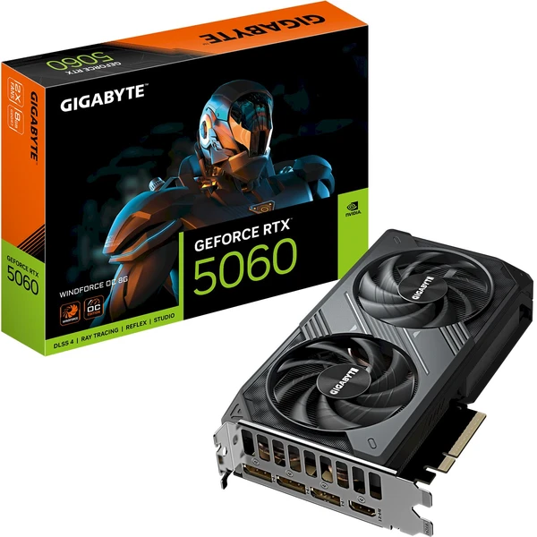 GIGABYTE NVIDIA GeForce RTX 5060 WINDFORCE OC 8G - Grafické karty - Obrázek R04F000O01