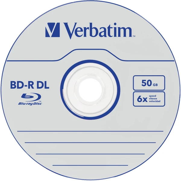 VERBATIM BD-R(10 ks) DualLayer/spindle/6X/50GB - Optické disky - Obrázek R0G2000K01