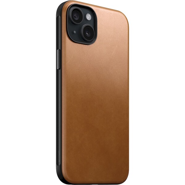 Nomad Modern Leather Case, english tan - iPhone 15 Plus (NM01611585) Hnědobéžová