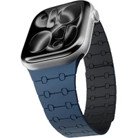 Epico Magnetic+ silikonový řemínek pro Apple Watch 49/46/45/44/42mm modrý - Řemínky