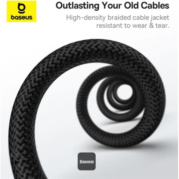 Baseus Tungsten Gold USB-C/USB-C magnetický napájecí kabel 100W 1m černý - Kabely a redukce - Obrázek R12R000K01