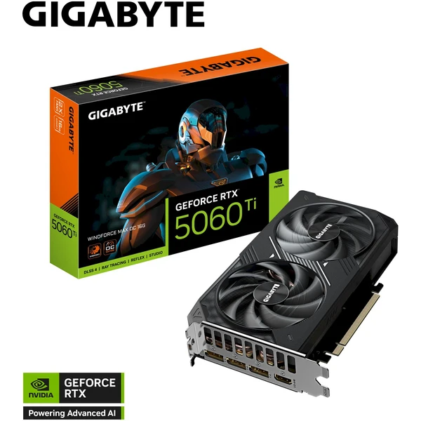 GIGABYTE NVIDIA GeForce RTX 5060 Ti WINDFORCE MAX OC 16G - Grafické karty - Obrázek R15K000K01